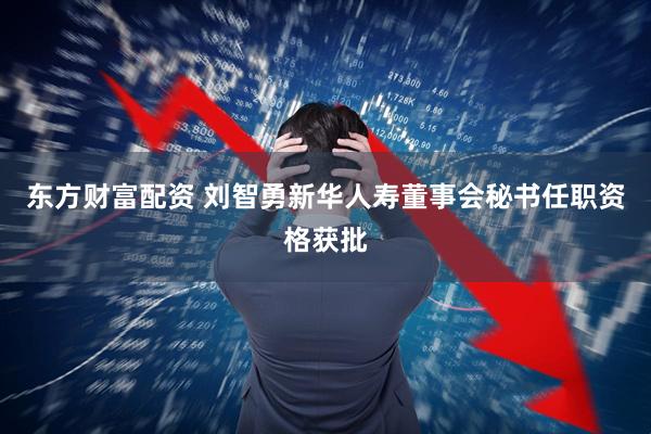 东方财富配资 刘智勇新华人寿董事会秘书任职资格获批